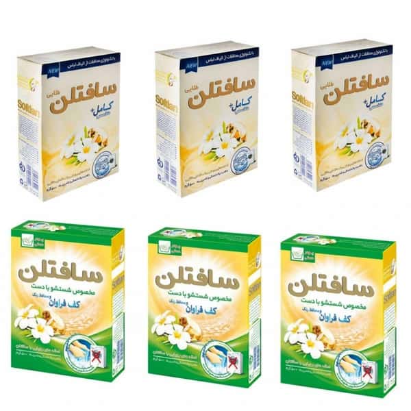 قیمت خرید پودر ماشین لباسشویی سافتلن با فروش عمده